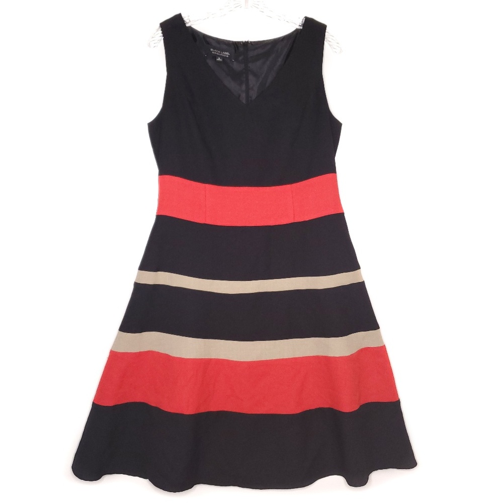 Black Label by Evan Picone Fit & Flare Dress 10